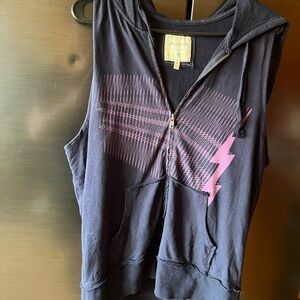 Heritage 1981 Black Hoodie with Pink Accents